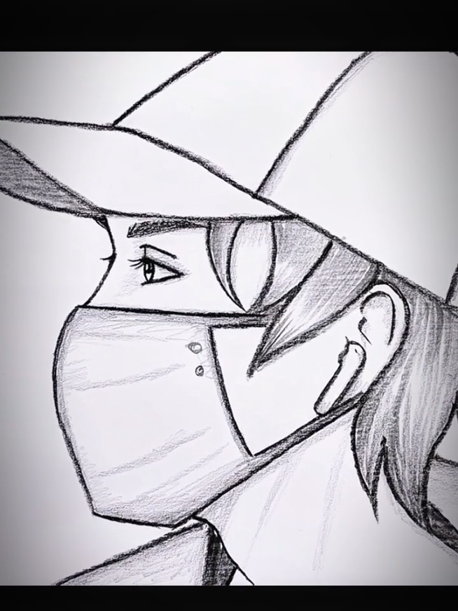 Draw a boy with cap and mask 😷 easy drawing step by step ✏️🎨#arttips #USA #drawingtutorial #creativity #artcommunity 