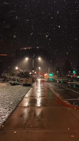 snowy night ❄️  #snow #ambient #fyp #liminal 