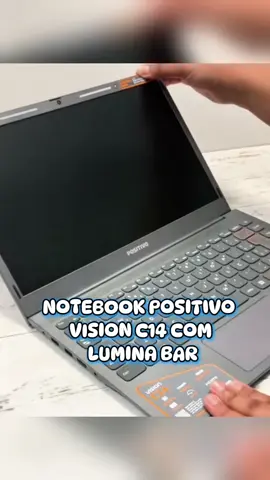 Notebook Positivo C14 com Lumina Bar ✨