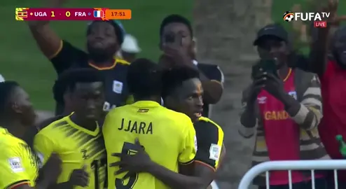 #u17wc | 🇺🇬1-0🇫🇷 | Ssengooba combines with Bogere to give the Cubs the lead