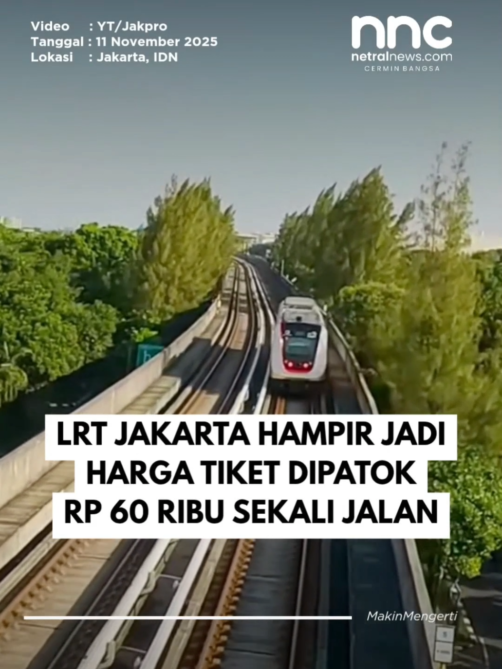 Tiket LRT Manggarai Rp 60 Ribu?! 😅