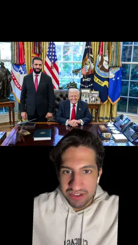 رئیس جمهور جدید سوریه در کاخ ترامپ و شرایط  هالیوودیه. #ترامپ #جنگ #سوریه #آمریکا #عراق 