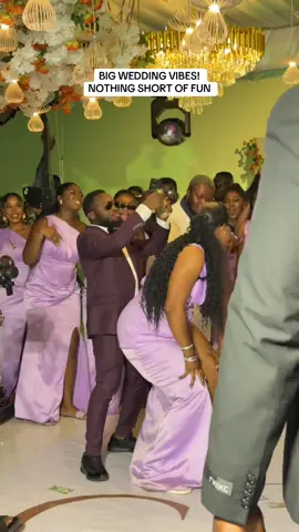 Stephanie and Lynks wedding party was nothing short of fun. Big wedding vibes!🔥💯🙌🏾 #lynksismissyn #lynphin #bridesmaids #groomsmen #keleweddings 