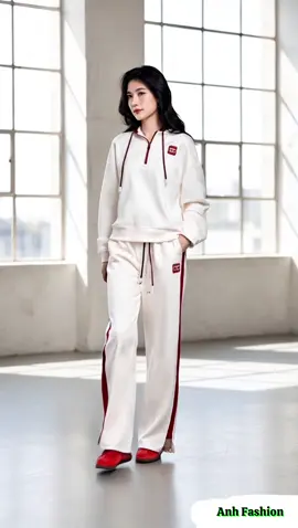 Set Bộ ECOCHIC MIDNIGHT Áo Hoodie Cổ Halfzip Quần Suông Dây Rút Phối Line Chất Liệu Cotton Manba Cao Cấp ##thoitrangnu##outfit##phoidoxinh##xuhuong##thoitrangthudong