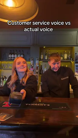 We all have that one coworker whose real voice is nothing like their work voice #retail #customerservicevoice #fyp 