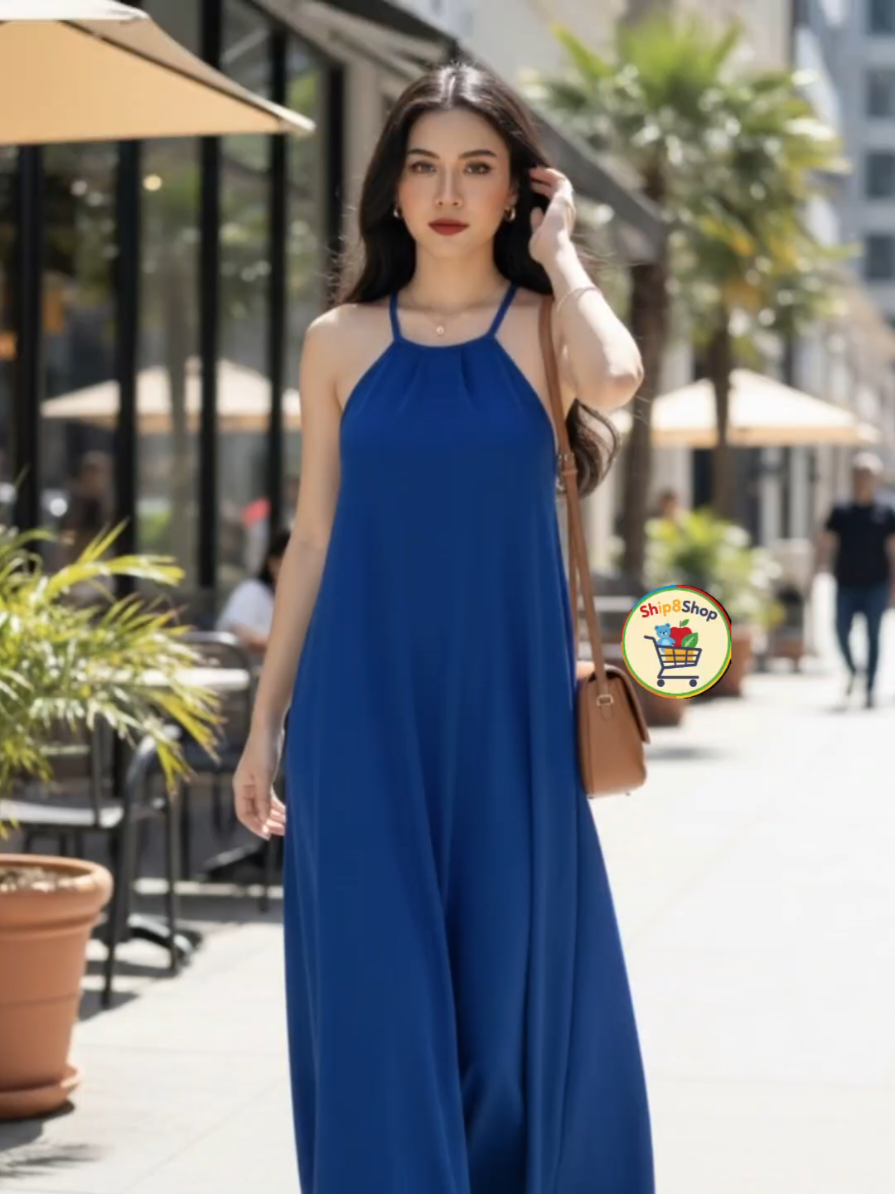 Glenda Maxi Dress Casual Back Tie Womenswear Stretchable Fabric Versatile Design for Everyday Wear Sizes Small to Plus #casualoutfits #OOTD  #womenswear #stretchable #comfyoutfits 