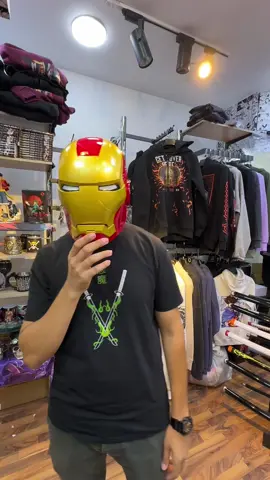Iron man mask now available in One For All anime store🔥❤️ #oneforall #ironman #anime #marvel #mask 
