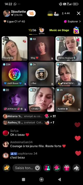 Merci de m’avoir fait monter dans ton live de m’avoir écouté ❤️🙏🏼 #djouliette #chanteuse #live #chan #AGCagency 