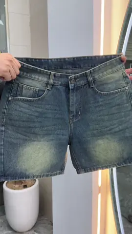 QUẦN SHORT JEAN ỐNG XUÔNG TRÊN