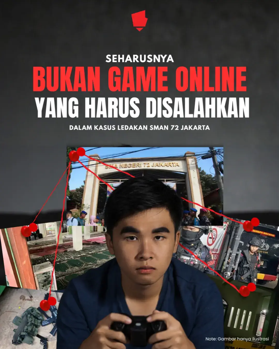 Kasus ledakan di SMAN 72 Jakarta sempat mengguncang publik dan langsung dikaitkan dengan game online bertema perang. Namun, apakah benar game jadi penyebab utamanya? Pandangan bahwa game memicu kekerasan adalah stereotip lama yang terus berulang. Padahal, berbagai penelitian global menunjukkan bahwa bermain game tidak otomatis membuat seseorang agresif selama ada pengawasan, edukasi, dan keseimbangan sosial di sekitarnya. Yang justru perlu diperhatikan adalah faktor mental, lingkungan, dan komunikasi keluarga. Game hanyalah media hiburan dan ekspresi kreatif yang penting adalah literasi digital, pendampingan, dan kesadaran bersama agar dunia digital tetap jadi ruang aman untuk belajar, bukan kambing hitam dari setiap masalah. Gimana pendapat kamu terkait hal ini? Kasih tau di kolom komentar!