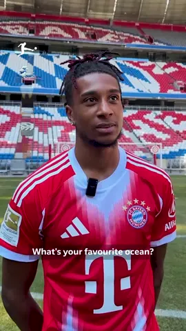 The smile for Turks and Caicos  🥺🏝️ We think Michael Olise liked our random questions 😅#bundesliga #fussball #fcbayern #MichaelOlise 