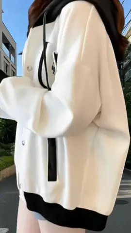 ÁO KHOÁC NỈ NÚT BẤM, CÓ NÓN #xuhuong 