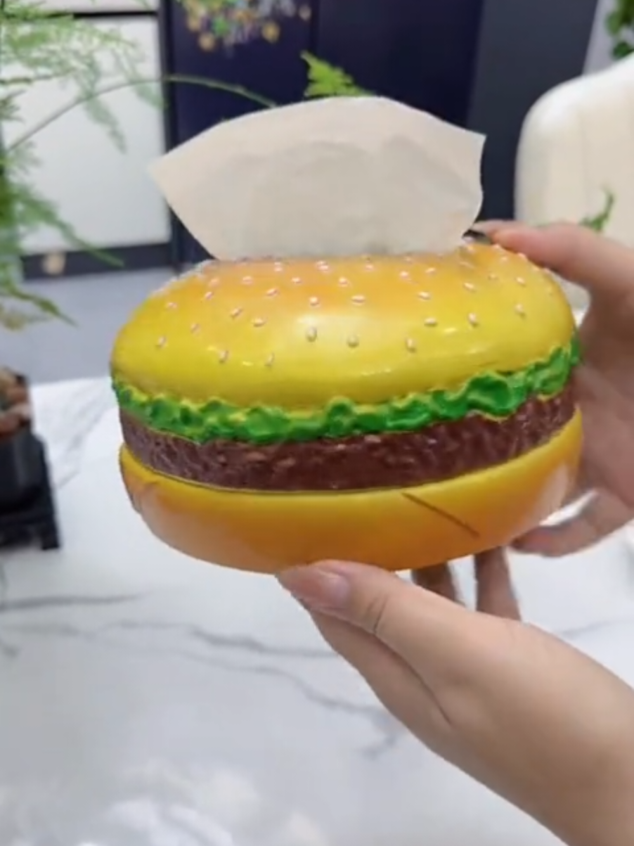 Tempat Tisu Unik Bentuk Hamburger #kotaktisu #tempattisu #kotaktissue #tempattissue #foryou 