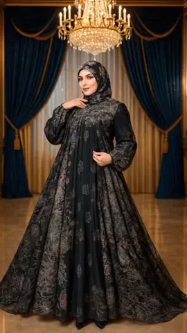 Mewah tanpa harus banyak detail. Motif lembut dan potongan anggun yang bikin penampilan terasa semakin berkelas ✨ #GamisHitamMewah  #GamisPestaElegan  #OotdHijabAnggun  #BusanaMuslimEksklusif  #FashionMuslimahTerbaru 