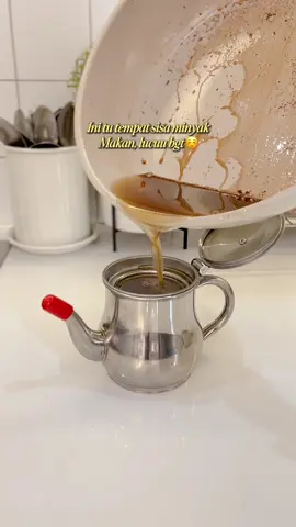 Ini uda paling pas ukurannya buat sisa minyak makan, #tekominyak #oilpotstainlesssteel 