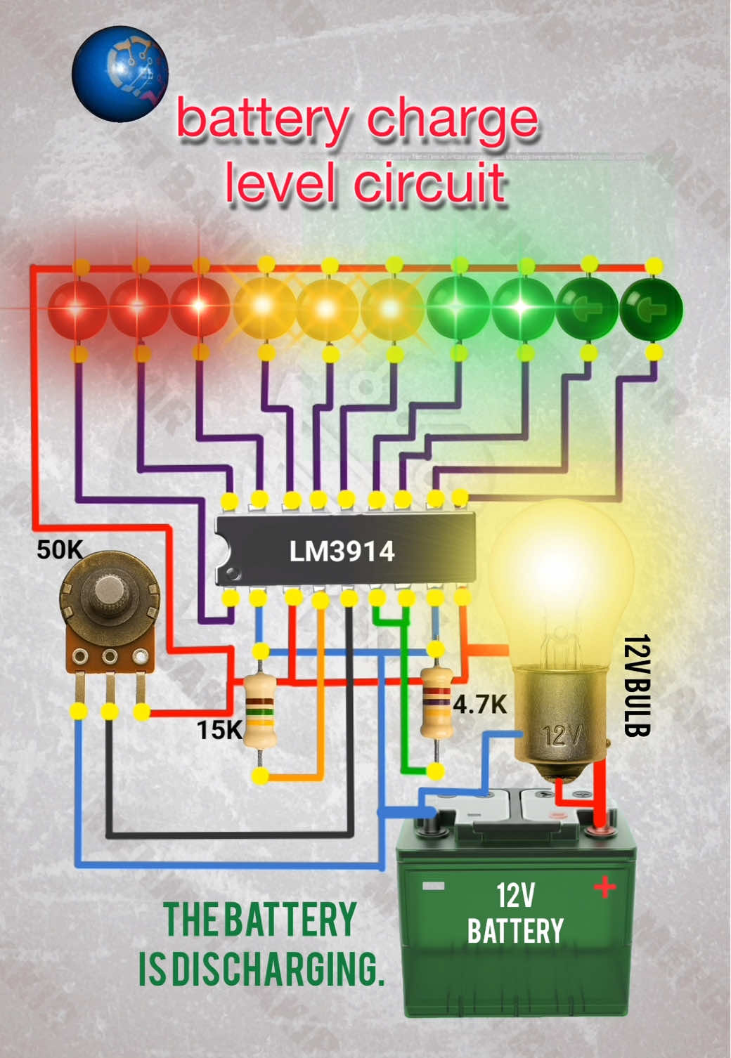 battery charge level circuit #batterie #battery #charge #level #circuit @𖣂Ö𝖒𝖊𝖗𖣂 
