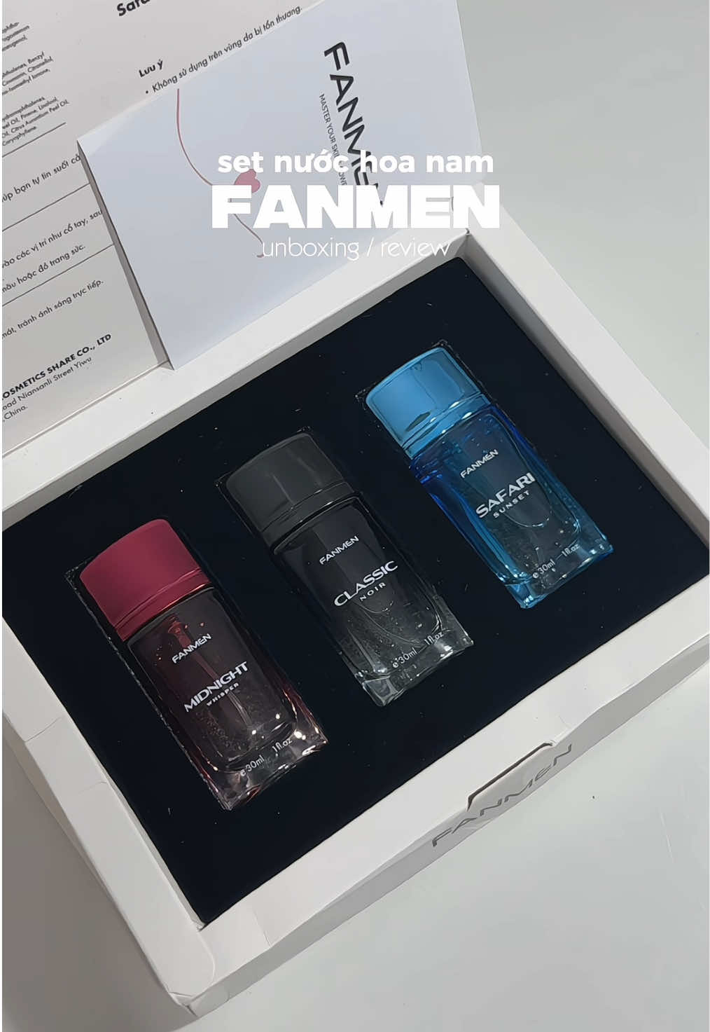 set nước hoa Fanmen, món quà ý nghĩa cho anh người yêu 19/11 này#quatangnguoiyeu #quatangbantrai #nuochoanam #fanmen #xuhuong 