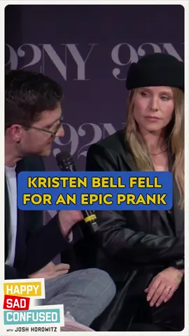 Will never get over this epic prank on Kristen Bell by co-star Justine Lupe. #nobodywantsthis