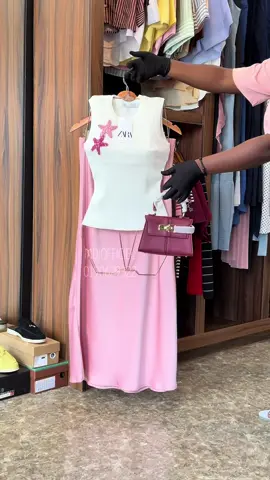 Jupe en soie / haut débardeur stylé .. un outfit idéal pour allez au concert , eu restaurant ou détente outfit #MDJ 