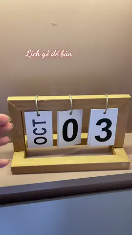 Lịch gỗ để bàn . Decor nhà đẹp #lichgo #lichdeban #lichdecor #xuhuong 