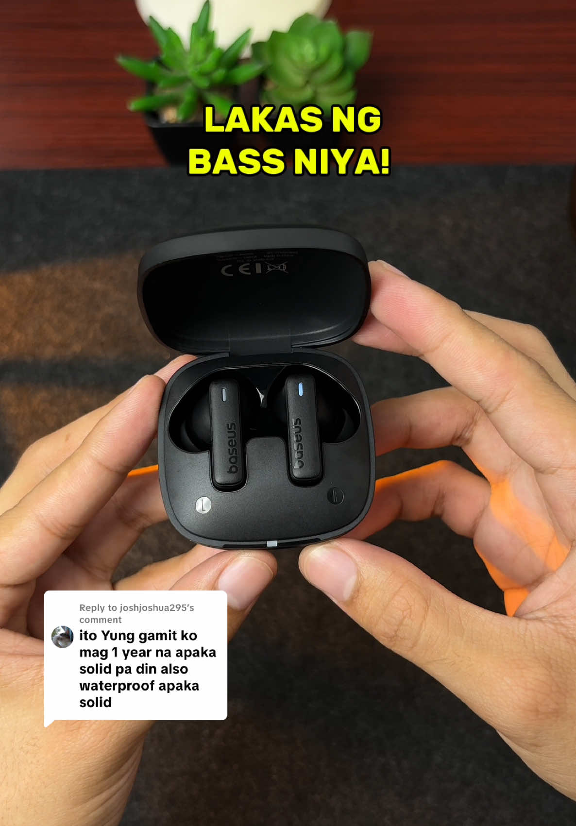 Replying to @joshjoshua295 solid talaga tong Baseus earbuds 🔥 #baseusbowiee19 #baseus #earbuds #earphonesbluetooth #earbudswireless 