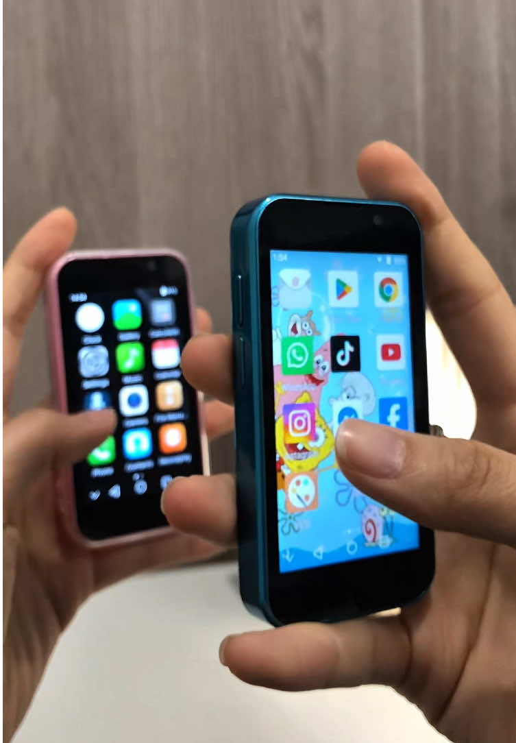 Their first step towards independence and safety. 🎁📱 #smartphone #miniphone #kidsphone #shortfriend #fyp 