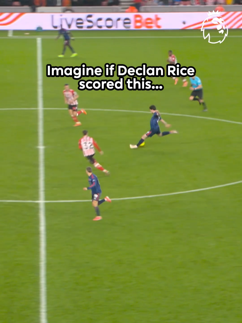 Declan Rice only had one thing on his mind 🤏 #PremierLeague 
