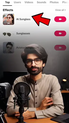 TikTok Ai Sunglasses Effect 😱✅ #foryou #shortsinfinity #techtips #fypシ゚ #foryoupage 
