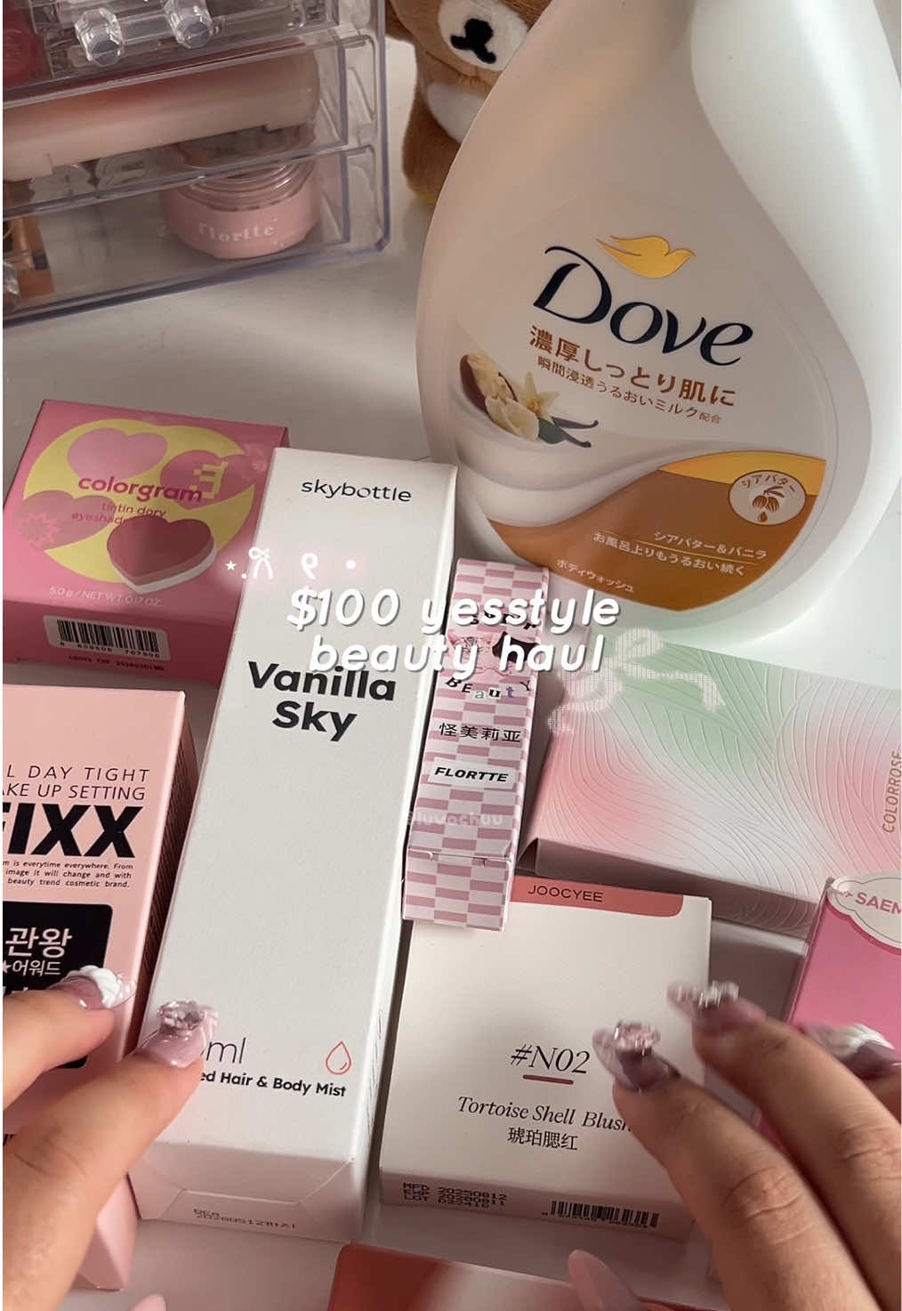 $100 yesstyle beauty haul ⋆.𐙚 ̊ part 2 use rewards SPRING223 at yesstyle.com to save on your order  #haul #kbeauty #koreanmakeup #cbeauty #makeup @YesStyle @YesStyleInfluencers @Colorgram US @Flortte Official 
