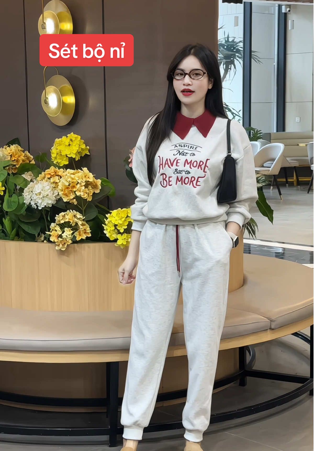 Sét bộ nỉ thêu siêu đẹp#setboni #maithom6 #xh #thoitrangnu 