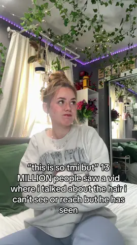 I MEANT BACK HAIR/ NECK HAIR THEY THOUGHT A HOLE HAIR 