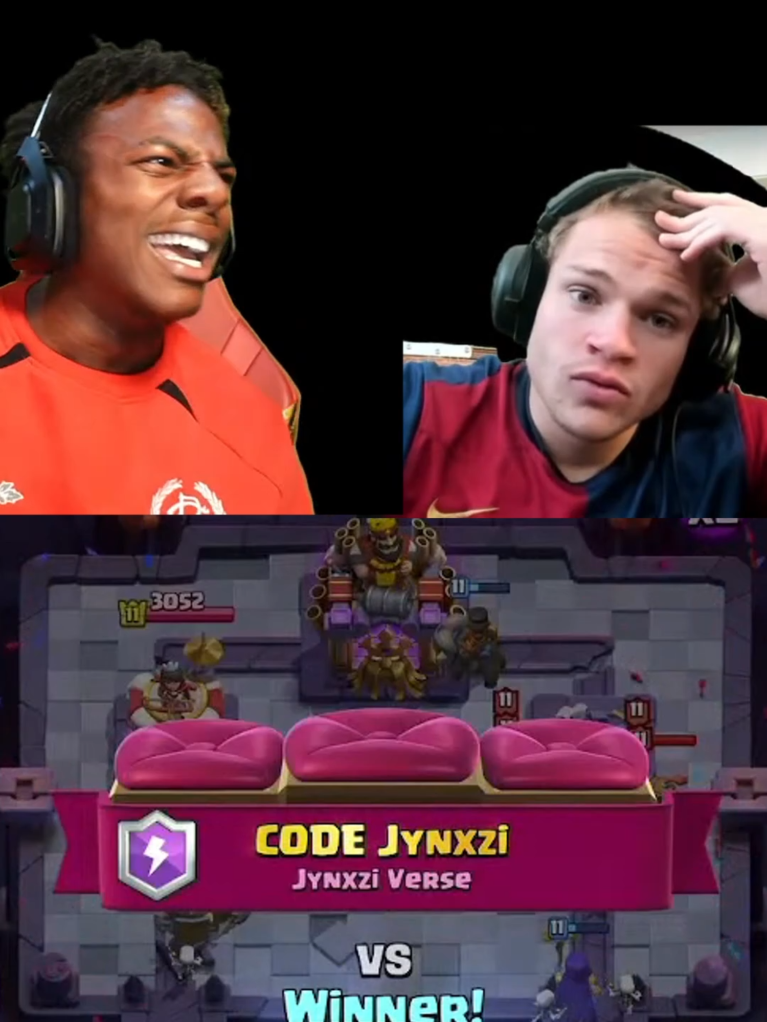 I Coached iShowSpeed to BEAT Jynxzi #ryley #clashroyale #jynxzi