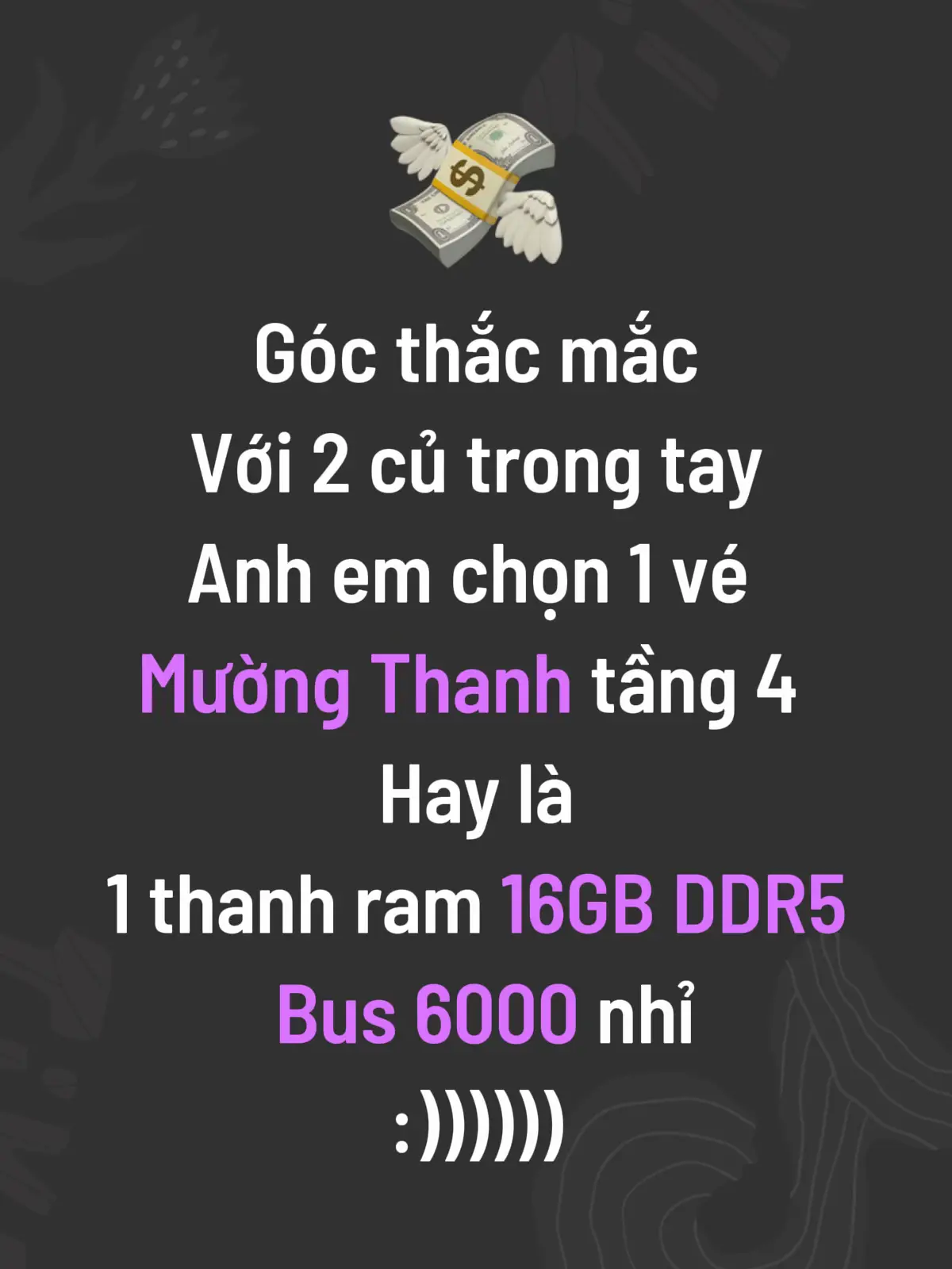 Anh em chọn gì nhỉ. Tôi phân vân quá :)) #buildpc #dakocom #muongthanhtang4 #ram #pc 