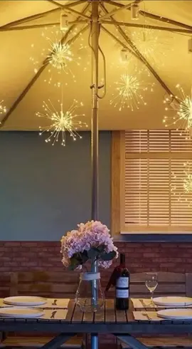 Dây đèn Led pháo hoa 3 tầng, decor sân vường, cây cảnh, ban công siêu xịn.#decor #xuhuong #denled #creatorsearchinsights 