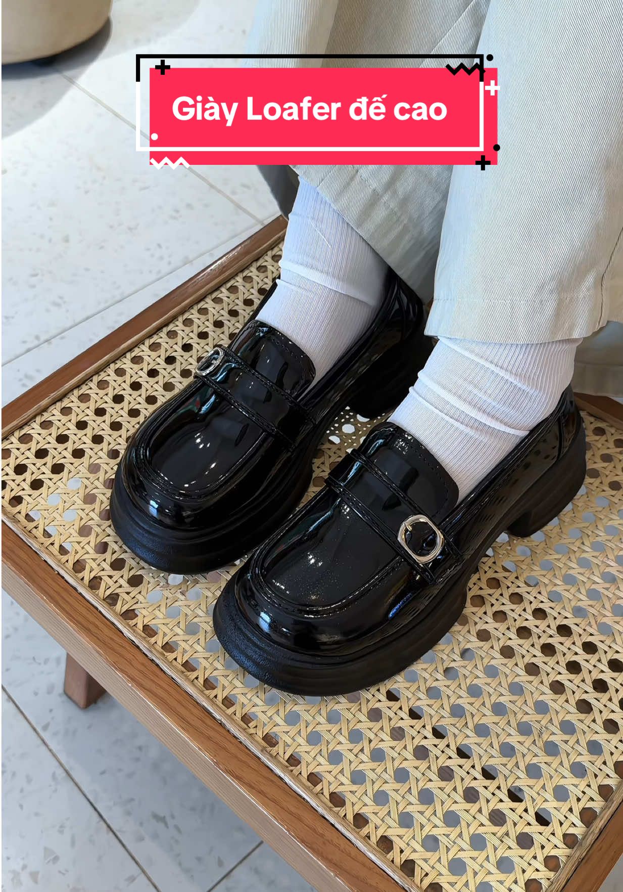Giày Loafer đế cao #linhsamiu #giaynu #giayloafer #giaydocnu #giaydep 