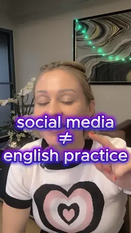 🏆ONE THING to level up in English Get off social media and focus on creating a consistent routine of speaking and listening ❤️ 