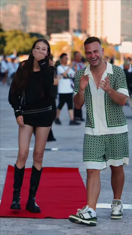 She walked in, and suddenly everything felt lighter and cuter 💞@mari #RedCarpetBoy 