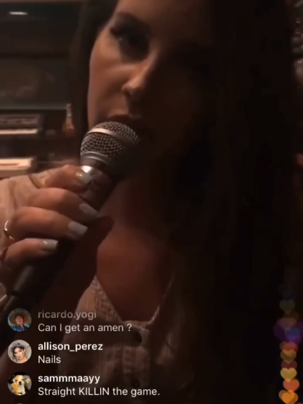 Lana Del Rey singing Norman f***ing Rockwell in studio on IG live (2019) #lanadelrey 