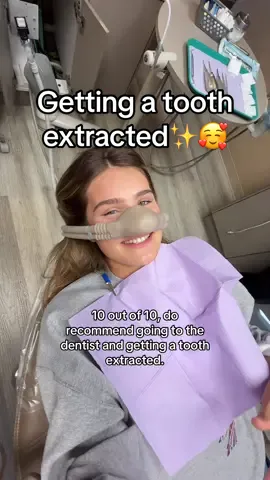 Replying to @Lizbeth  Watching other people’s videos made me feel so much less nervous to do this myself so I wanted to make one to add to helping ease people’s nerves!!! Getting a tooth extracted wasn’t on my bucket list this year but it actually wasn’t bad at all!! It also heals up so fast which is nice :) If you have any questions I’ll answer them in the comments!!🥰