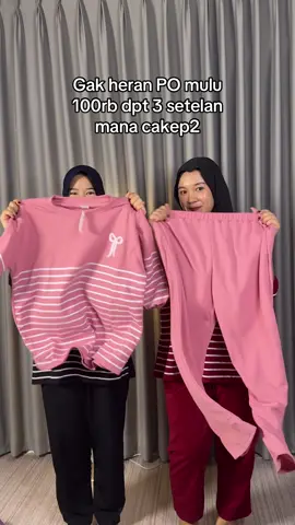 120rb dpt 3 stelan wanita #promomakan1111 #promomakangajian 