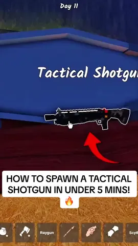 How to SPAWN a TACTICAL SHOTGUN in UNDER 5 MINUTES! #roblox #99nights #fyp #robloxfyp #usa 