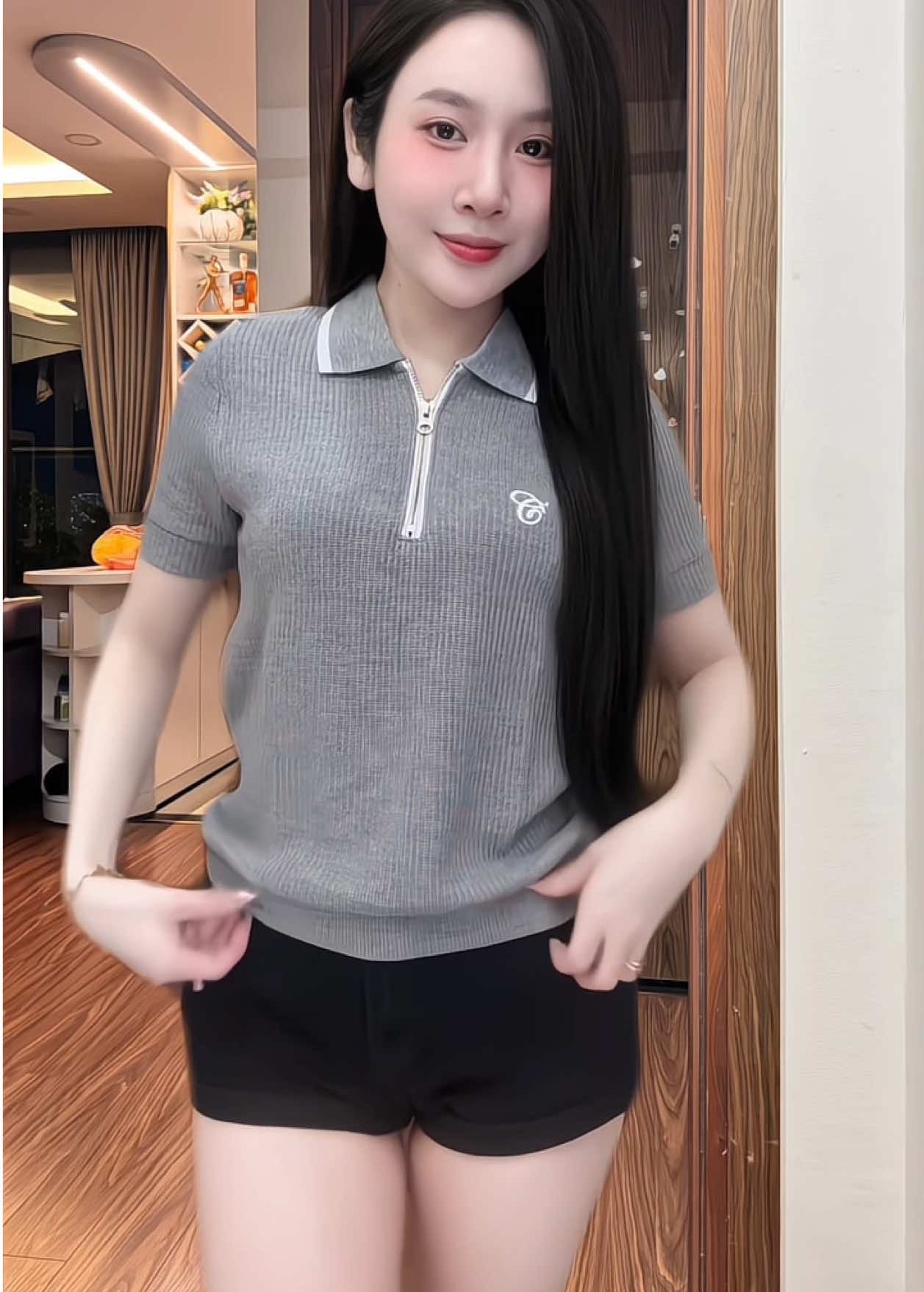 Áo Baby Polo CEMMERY Vải Len Prime Baby Polo Giặt Máy Giữ From Cổ Dệt Khóa Zip 5 Màu