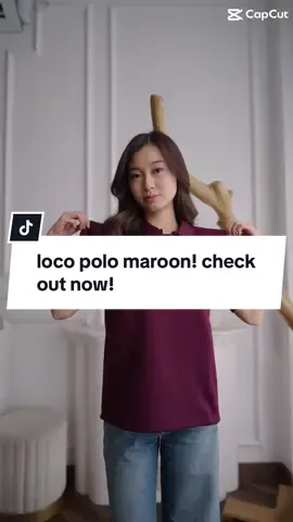 Loco Polo Maroon! Check Out Sekarang! 👍🤩#fyp #outfitideas #outfit #viral #polo 