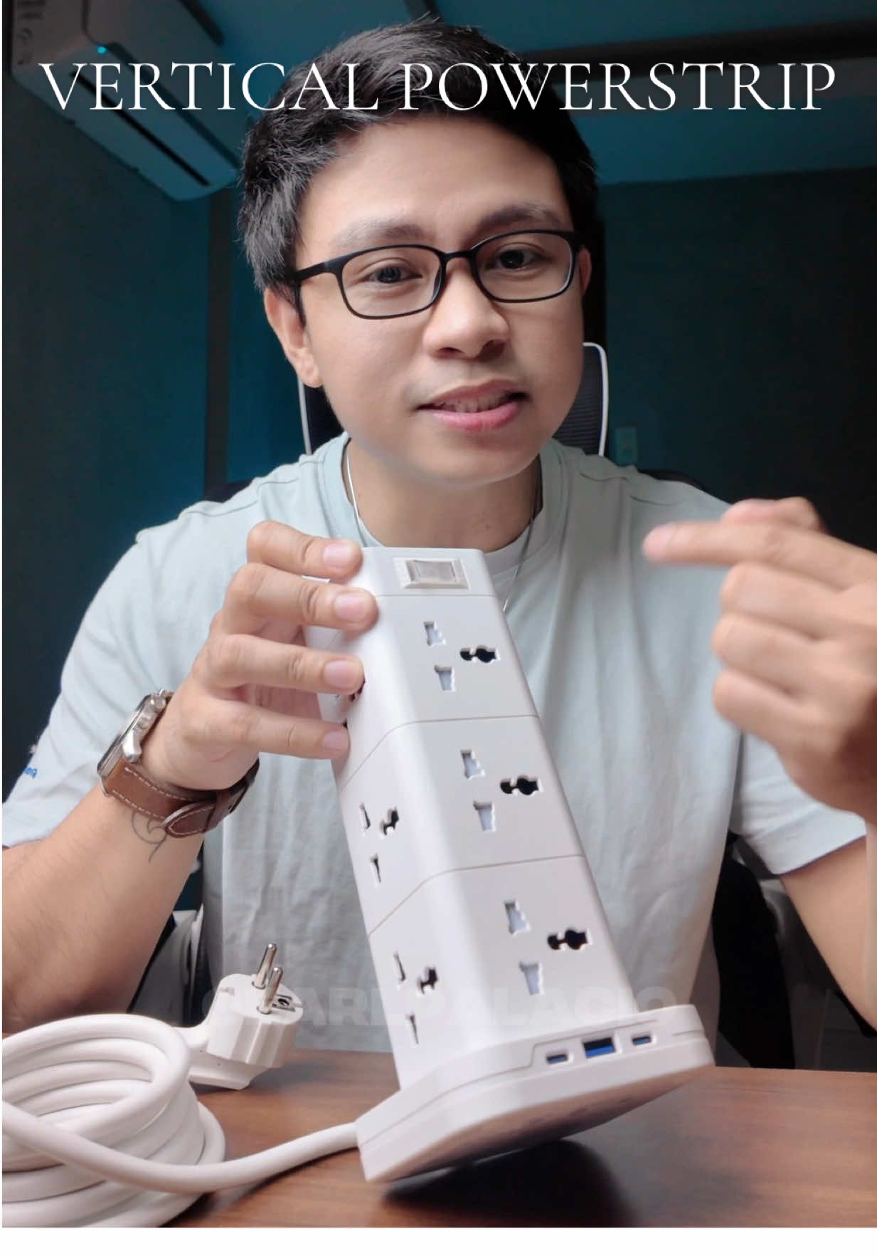 Vertical Socket Power Strip or Extension Cord #extensioncord #extensionwire #powerstrip #deliextensioncord #homeessentials