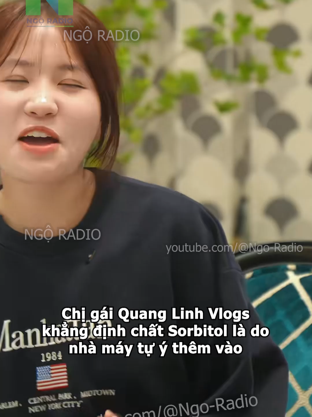 Chị gái Quang Linh Vlogs khẳng định chất Sorbitol là do nhà máy tự ý thêm vào#ngoradio #viraltiktok #tintuc #cuocsong #phapluat