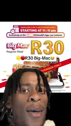 🔴🟡The R30 Big Mac promo was a success to say the least. Maybe a bit too successful 😭🤣 #southafrica #mcdonalds 