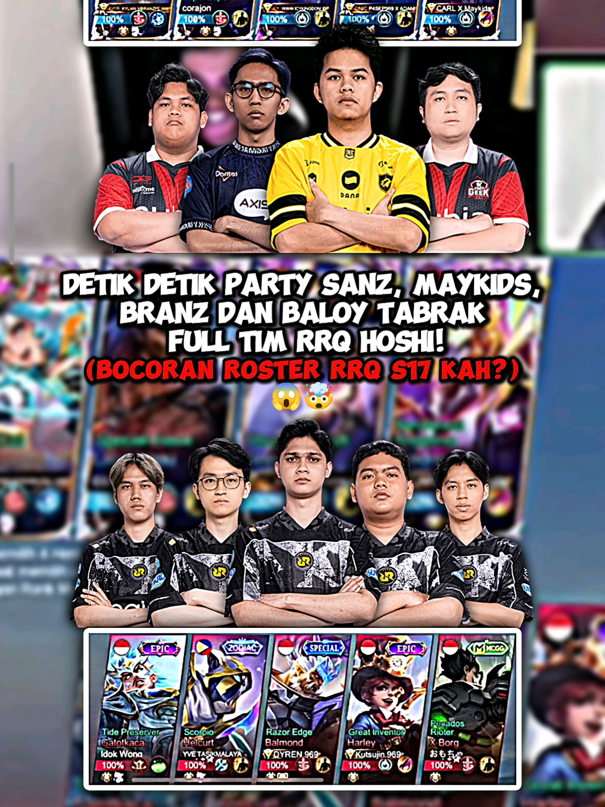 INIKAH ROSTER MPL RRQ S17 NANTI!!??😱🤯 || Detik detik sanz nabrak full rrq hoshi #onicsanz #rrqhoshi #MLBB9TH #MLBB #mlbbcreatorbase 