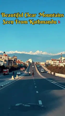 You Enjoy the Beautiful View of Clear Snow Mountains From Kathmandu in Winters #kathmandu #nepal #mountains #fyp #foryou 