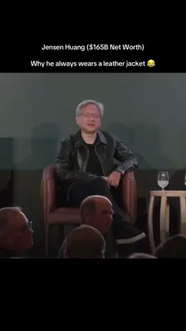 NVIDIA CEO, Jensen Huang talks about why you’ll always find him in a leather jacket and t-shirt 😂  #entrepreneur #business #Tech #ai #nvidia 