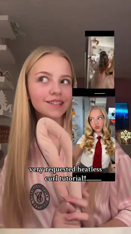 updated heatless curl tut!!! 💕#heatlesscurls #tutorial #fyp #hair #xyzbca 